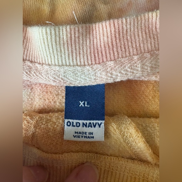 Old Navy XL Tie-Dye Lounge Set in Yellow and Pink - Picture 4 of 4